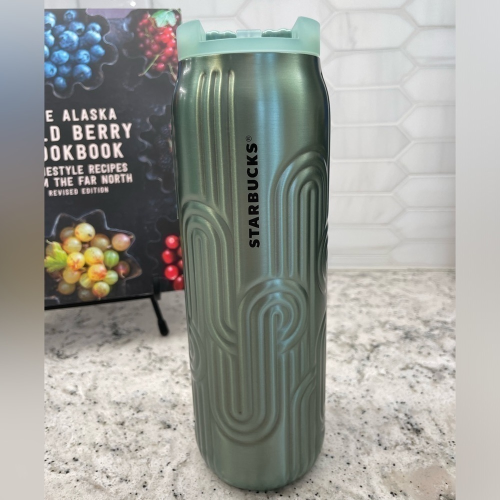 Starbucks 2024 Spring Easter SS Curved Hot Tumbler Seafoam Green. NWT. Classy - Picture 2 of 10